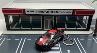FORD MUSTANG 2015 BORLA KEYRING / KEYCHAIN 1/56 SCALE BLACK