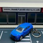 HONDA CIVIC 2017 KEYRING KEYCHAIN 1/56 BRIGHT BLUE