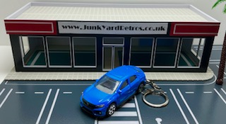 HONDA CIVIC 2017 KEYRING KEYCHAIN 1/56 BRIGHT BLUE