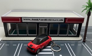 HONDA E 2020 KEYRING KEYCHAIN 1/56 RED