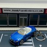 LEXUS LC500 2021 KEYRING / KEYCHAIN 1/56 SCALE BLUE
