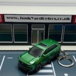 TOYOTA RAV 4 TRD 2023 KEYRING / KEYCHAIN 1/56 SCALE GREEN