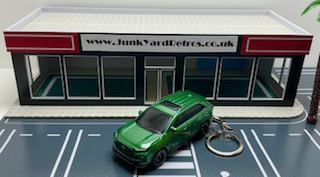 TOYOTA RAV 4 TRD 2023 KEYRING / KEYCHAIN 1/56 SCALE GREEN